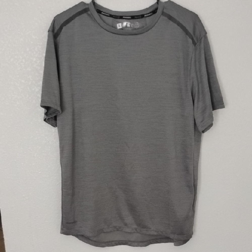 Russell Athletic Gray Long Sleeve Performance Tee